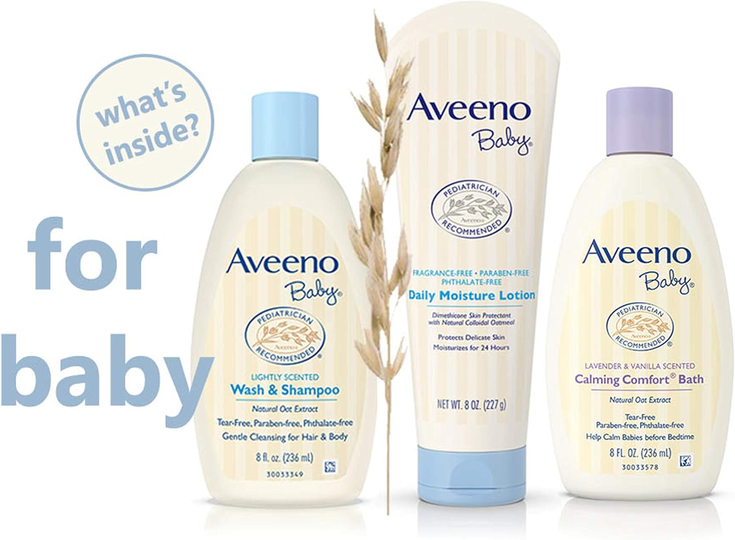 Aveeno Baby Mommy & Me Daily Bathtime Gift Set including Baby Wash & Shampoo, Calming Baby Bath & Wash, Baby Moisturizing Lotion & Stress Relief Body Wash for Mom, 4 Items: Health & Personal Care