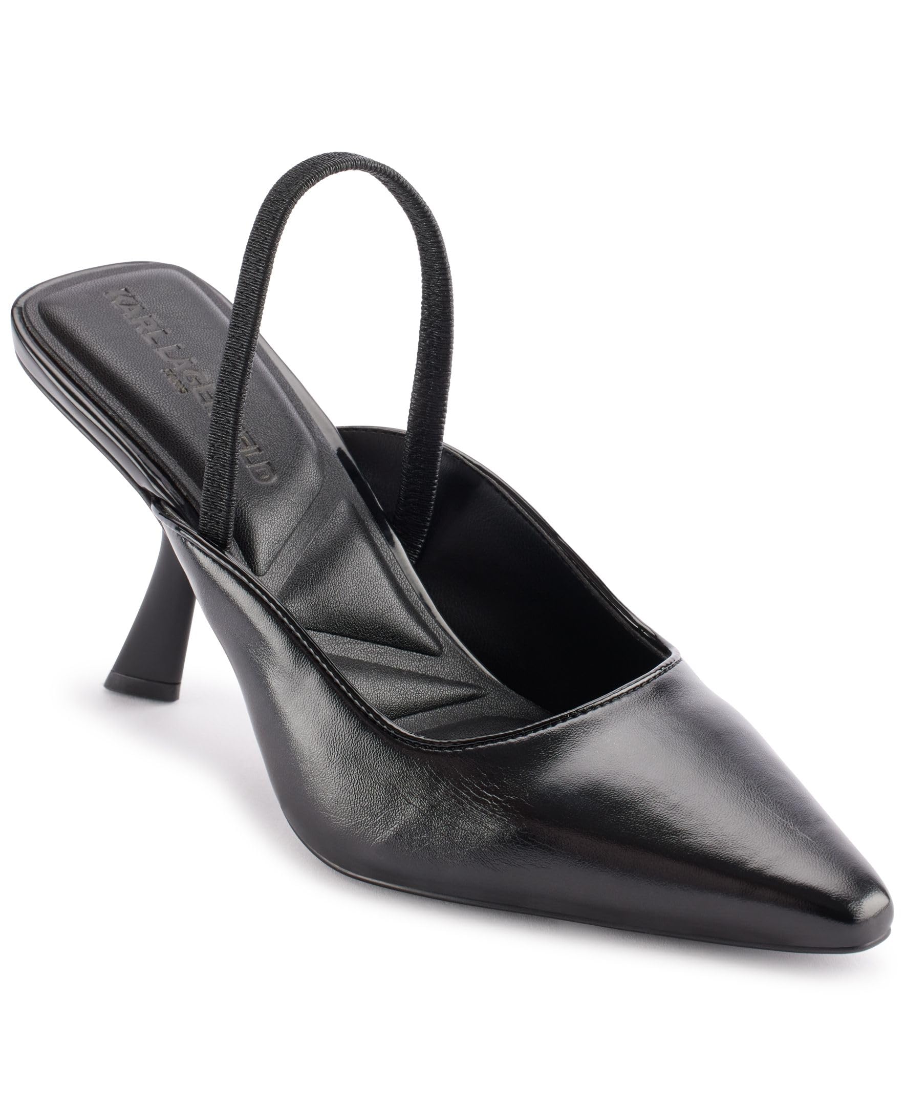 KARL LAGERFELD Paris Women’s Shoes Women’s Sandals,Black,6.5