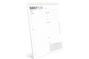 Hadigu Daily To Do List Notepad Undated, 9"x6" Size, Daily Planner Notepad, To Do List Notebook, Work Planner, Daily Organizer, Life and Business Organizer Planner, Productivity Planner for Work.