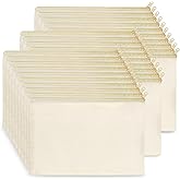Koolmox Bulk Cosmetic Bags, 30pcs Multipurpose Makeup Bag with Zipper, Canvas Pencil Pouches, Bulk Plain Beige Canvas Bag for Travel Storage Toiletry Organize Pouch Women DIY Craft Pouch Gift Bags