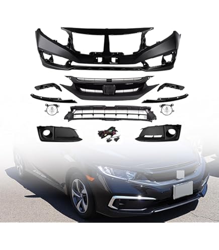 Amazon.com: For Honda Civic Bumper Cover 2016 2017 2018 Front