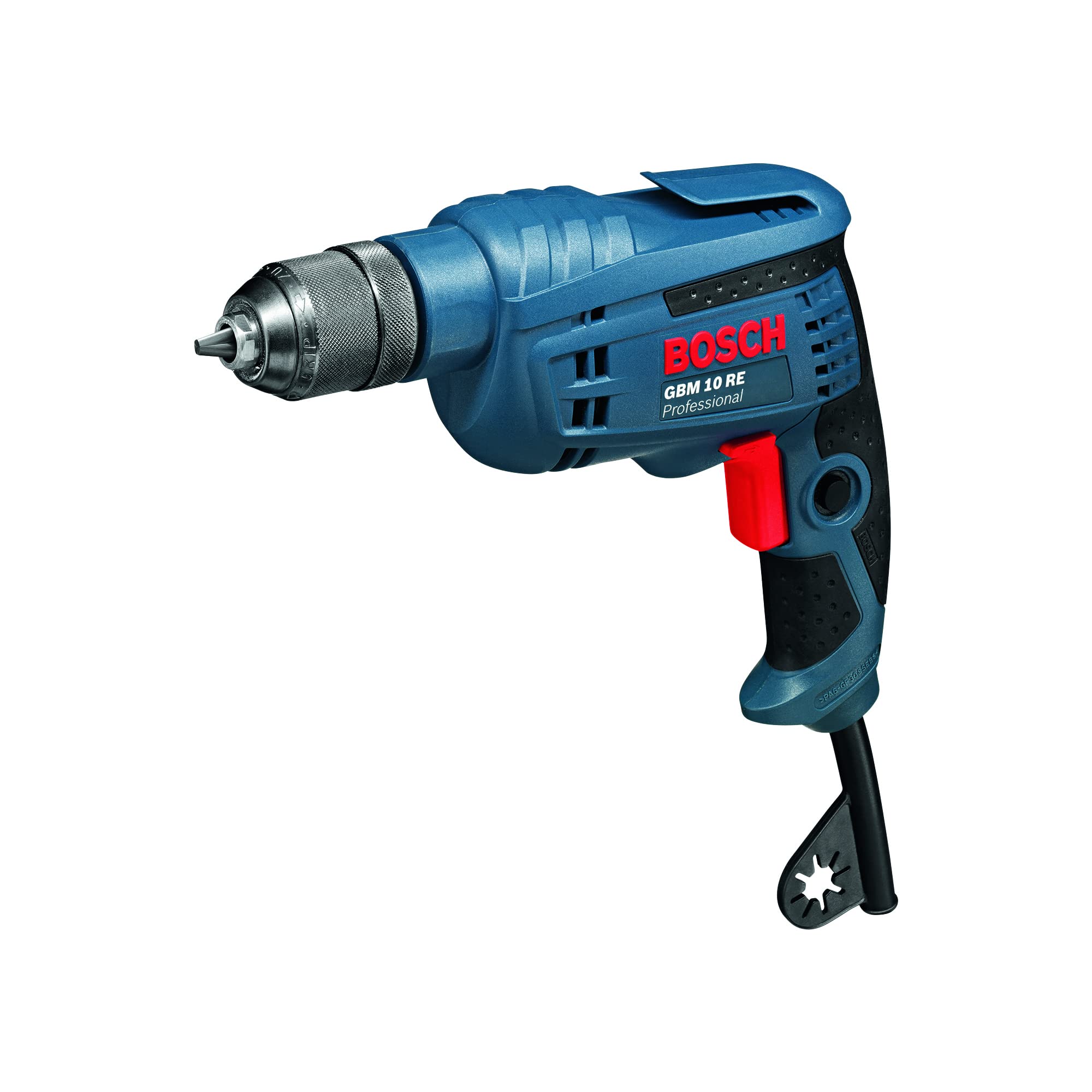 Bosch Professional Perceuse Gbm 10 Re (600 W, Mandrin De Serrage Rapide 1-10 Mm, Dans Boîte Carton)