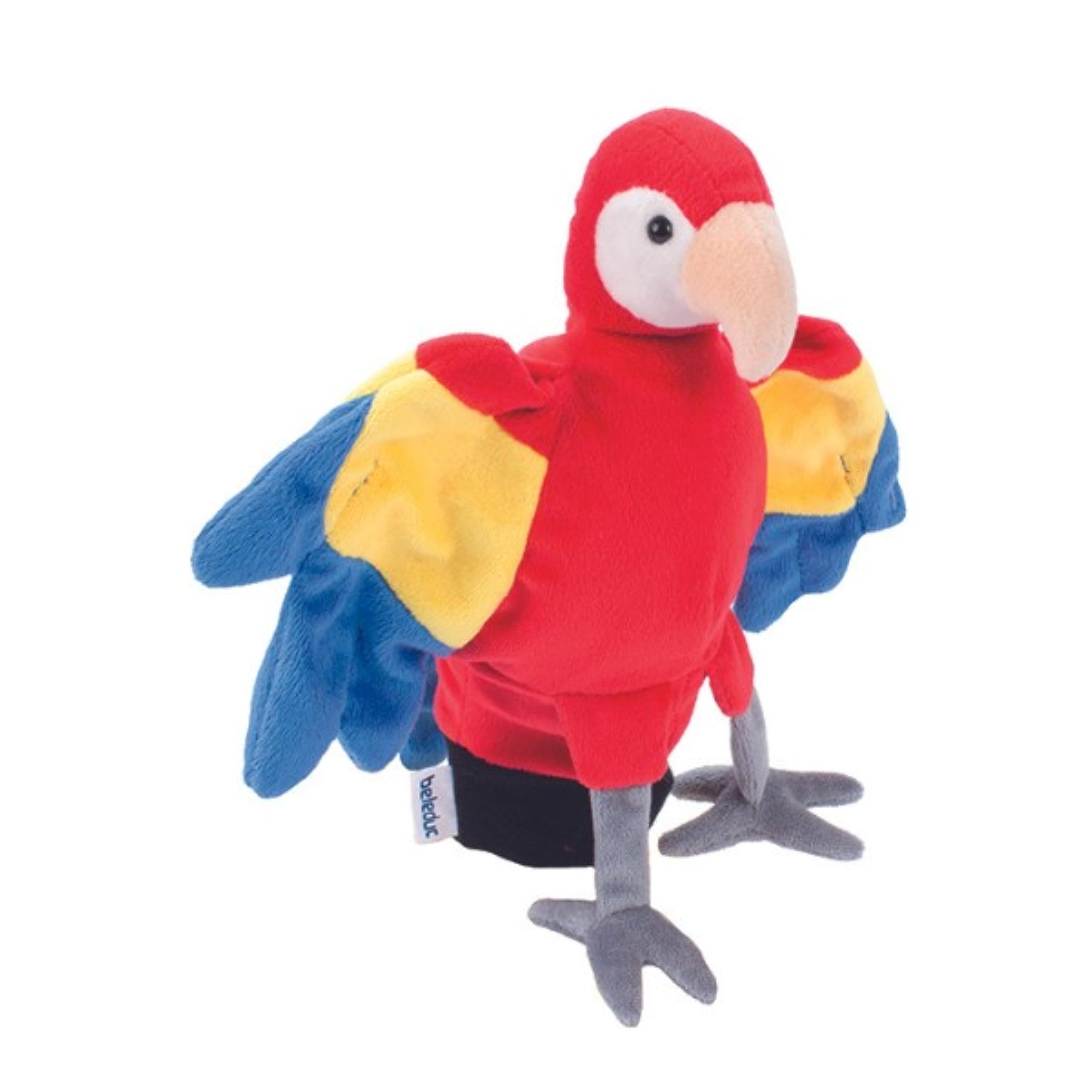 Beleduc Arts & Crafts 40131 Dummy Papagei Parrot, Multicoloured, 7 x 22.5 x 25 cm