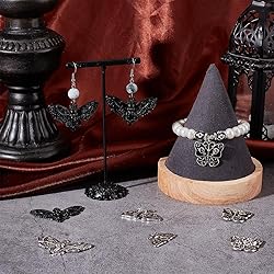 SUNNYCLUE 1 Box 24Pcs Moth Charms Gothic Style