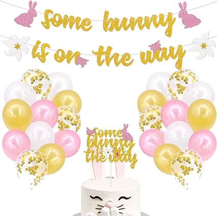 bunny centerpieces for baby shower