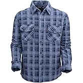 Outback Trading Company Men's Chad Button-Up Fleece Big Shirt | Warm Durable Stylish Shirt Jacket |Adjustable Cuffs & Pockets