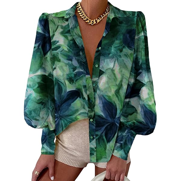 Zeagoo Womens Blouses Button-Down Shirts Long Sleeve Tops
