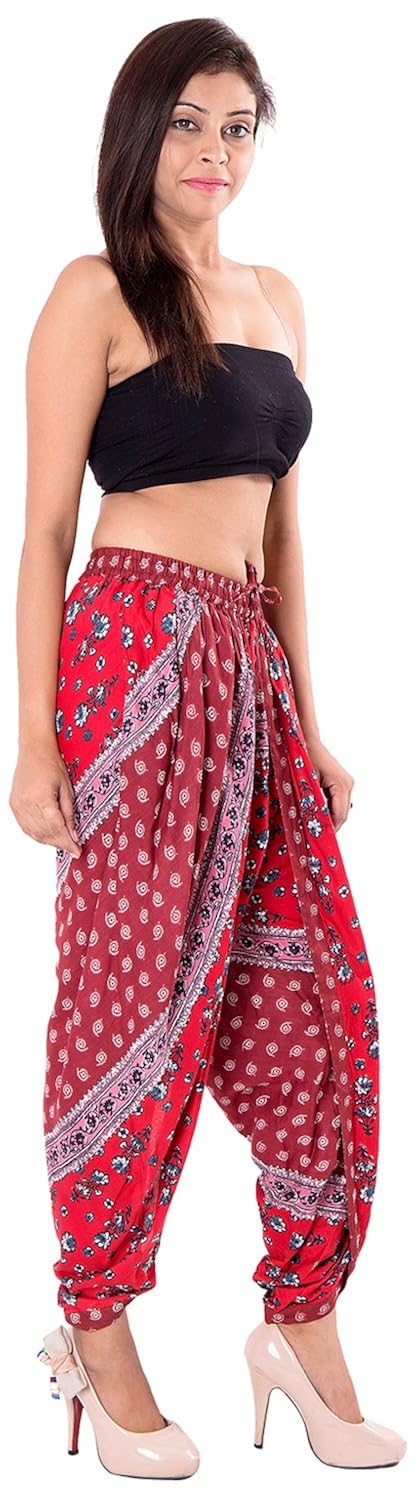 khazana basics women's rayon dhoti pant