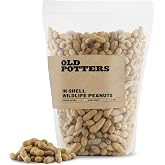 Old Potters Wildlife in-Shell Peanuts for Birds, Squirrels, and Wildlife. USA Grown Non-GMO Raw in-Shell Peanuts (in-Shell, 4 lbs)