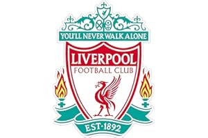 POWDRAW STICKERS FC Liverpool Footboll Soccer Decal Vinyl (Any Sizes) Stickers for Fans / You'll Never Walk Alone (3")