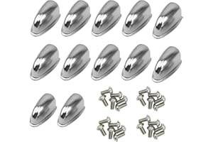 TUOREN 12Pcs Single End Snare Drum Lugs with Screws, Metal Snare Bass Drum Claw Hooks Percussion Drum Lug Replacement Parts Accessory