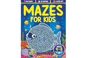 Mazes For Kids Ages 4-8: Maze Activity Book | 4-6, 6-8 | Games, Puzzles and Problem-Solving for Children (Maze Books for Kids)