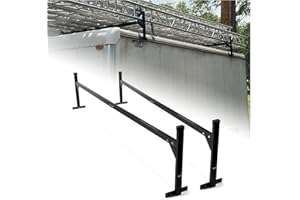 Kojem 64"-103.38" Adjustable Trailer Ladder Rack Compatible with Enclosed Trailers and Open Trailers Aluminum Powder Coated B