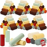 VitalCozy 100 Pack Fleece Throw Blankets Bulk 50 x 60 Inch Soft Plush Fluffy Cozy Blankets for Bed Sofa Home Office Wedding Gifts Operation Christmas Items Homeless Donation (Fall Color)