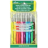 Clover 3672 Amour Crochet Hook Set, Size 10
