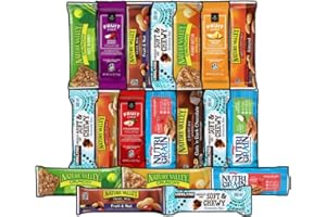 Fountain City Fulfillment Variety Snack Box for Kids and Adults, Assorted Pack with Sweet and Salt, Chocolate Chip, Peanut Butter, and Mixed Fruit Granola Breakfast Bars, with Mixed Nuts (16 Count)