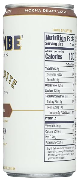 LA COLOMBE MOCHA DRAFT LATTE – 9 FL OZ – COLD-PRESSED ESPRESSO AND FROTHED MILK + DARK CHOCOLATE – MADE WITH REAL INGREDIENTS – GRAB AND GO COFFEE