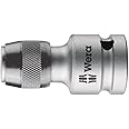 Wera Female Square 784 B/1 Quick-Release Chuck, Adaptor 1/4" x 3/8" Drive,5042755001