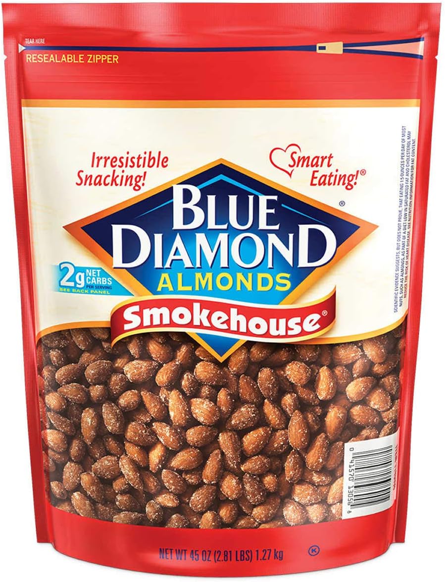 Blue Diamond Almonds Smoke House, 45 Oz (2.81 Lbs) Amazon.ca Grocery