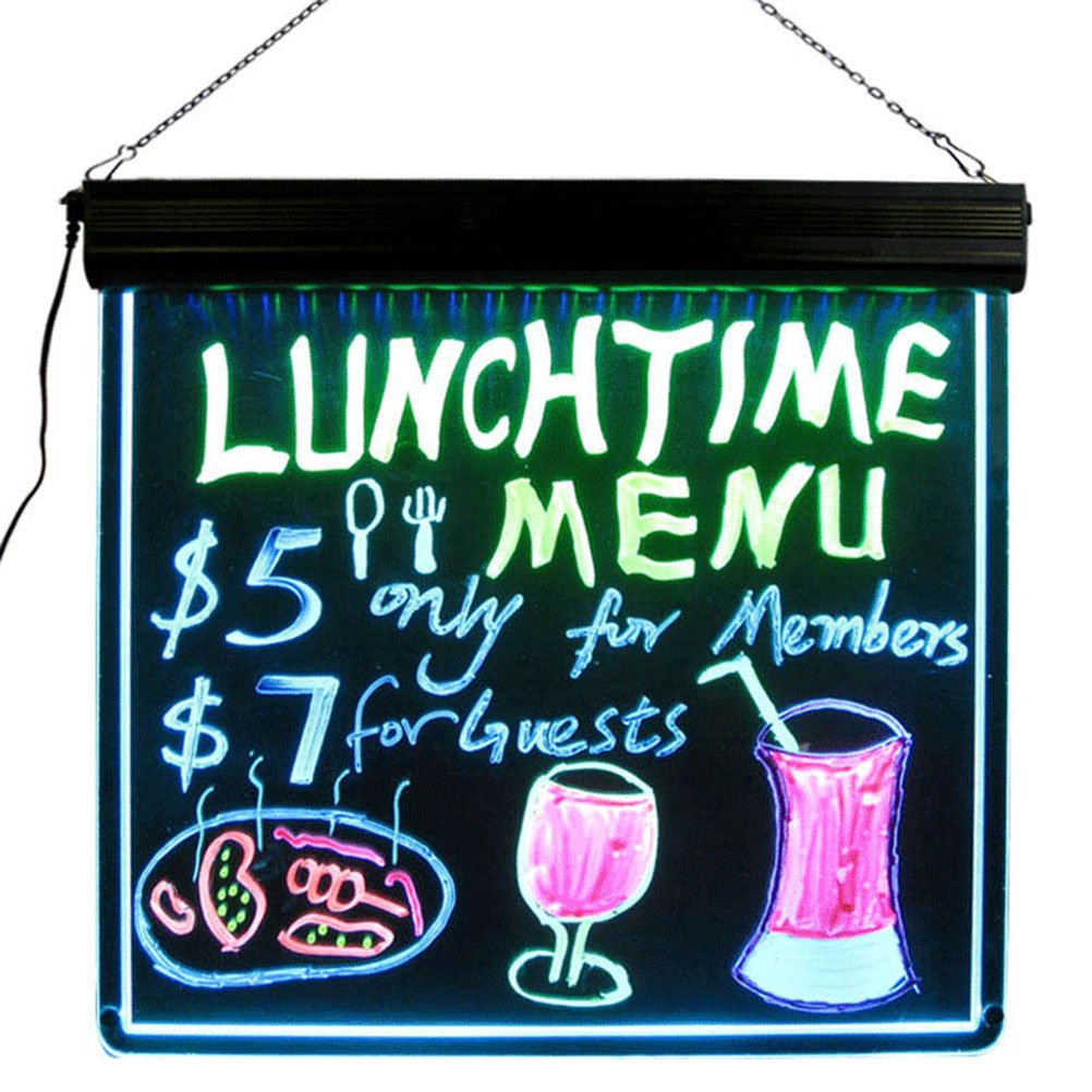 Flashing Neon Dry Erase Board LED Lighted Open Neon Sign & Writable Menu Board Buy Online in