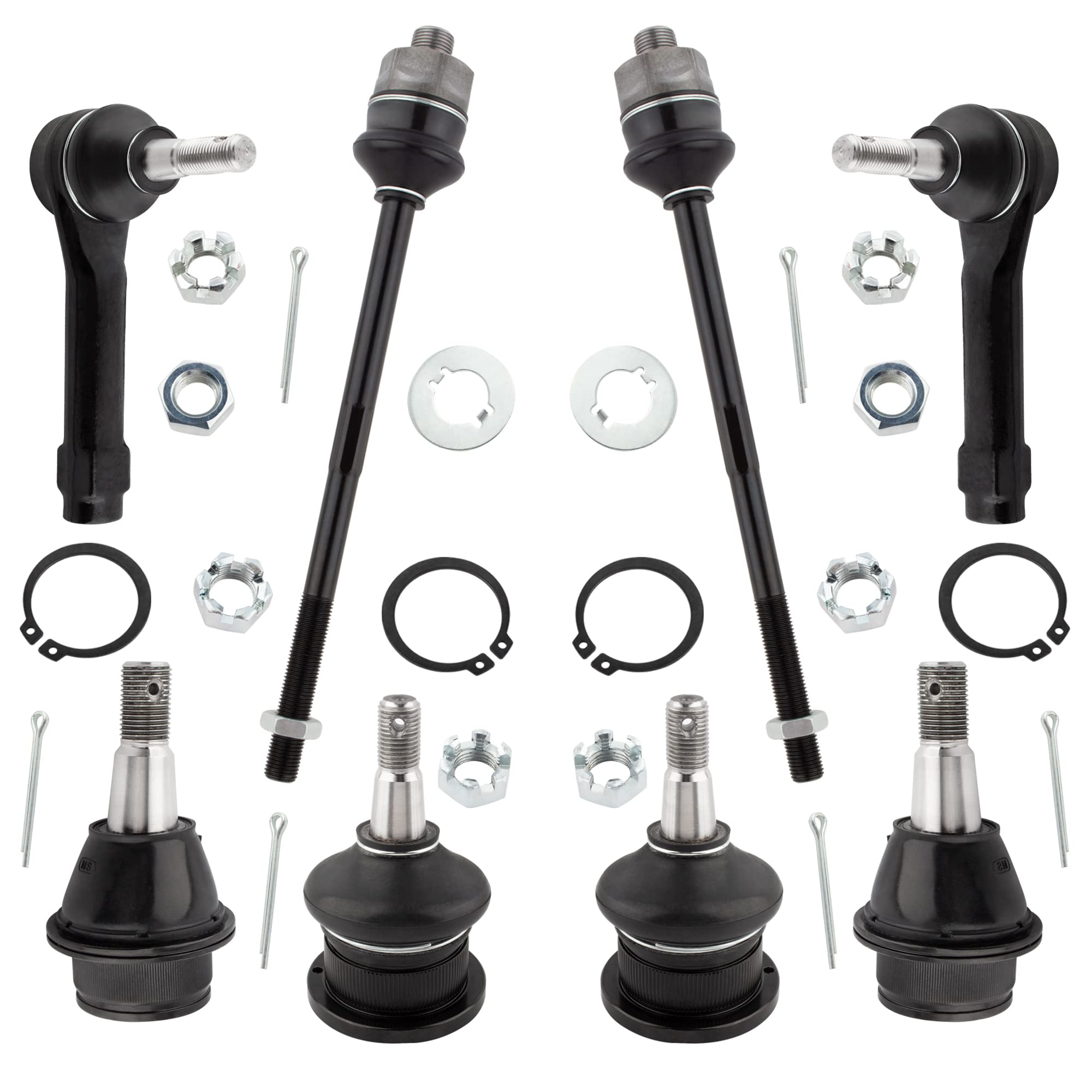 Photo 1 of BOXI Front 4 Upper & Lower Ball Joints 4 Inner & Outer Tie Rods Fit for Chevy GMC Silverado Sierra Avalanche Suburban 1500 Tahoe Yukon for Cadillac Escalade/Replaces ES3488 ES3493 K6540 K6541