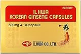 ILHWA Korean Ginseng Capsules, 500 mg, 100 Capsules