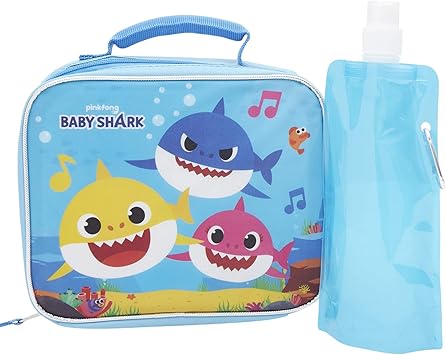 shark backpack and lunchbox