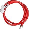 FERRODAY Ball Lock Gas Line Assembly 5ft Red Long Tubing 5/16 Ball Lock Gas Disconnect Set Home Brewing Kit Ball Lock CO2 Gas