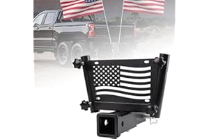 MALOROY Flag Hitch Flagpole Holder Trailer Hitch Mount Universal for Trucks, Trailers, Pickups, Cars,RV Fits Standard 2" Hitch Receiver