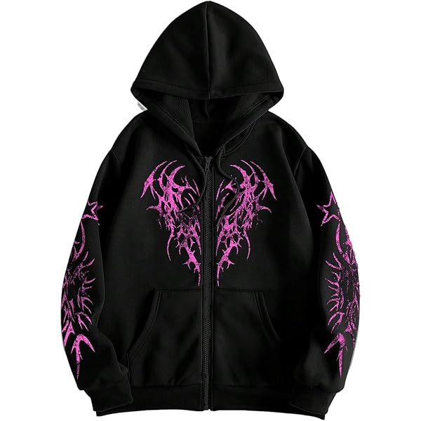 Amazon.com: SHENHE Men's Graphic Zip Up Cross Print Hoodie Y2k