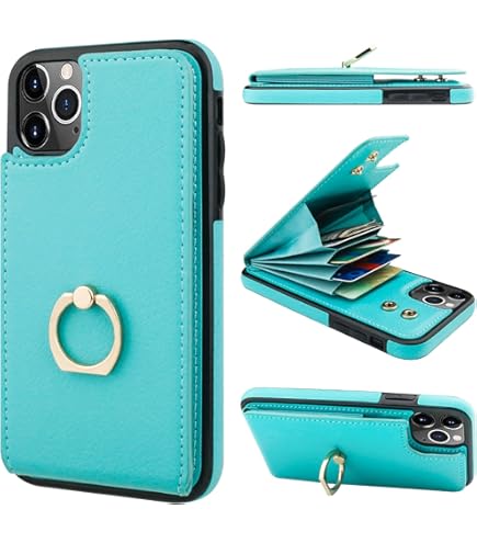 Amazon.com: for iPhone 11 Pro Max Wallet Case with Card Holder,OT