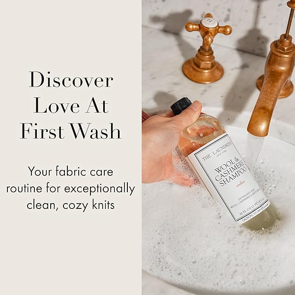 THE LAUNDRESS WOOL & CASHMERE SHAMPOO, DOUBLE CONCENTRATED, CEDAR SCENT, WOOL DETERGENT, WOOL WASH, CASHMERE SHAMPOO, 16 FL OZ