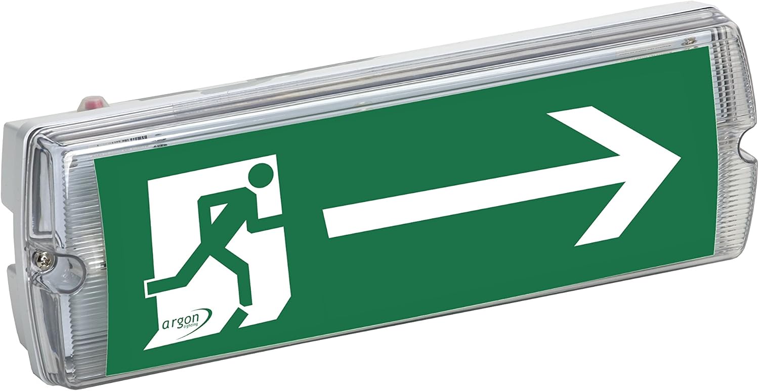 GTV SAHER Notwegbeleuchtung EXIT - 3W LED Mit 3h Notbetrieb IP65