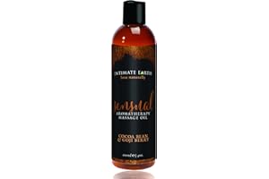 Intimate Earth Sensual Massage Oil, 4 fl.oz (120 mL), Cocoa Bean and Gogi Berry