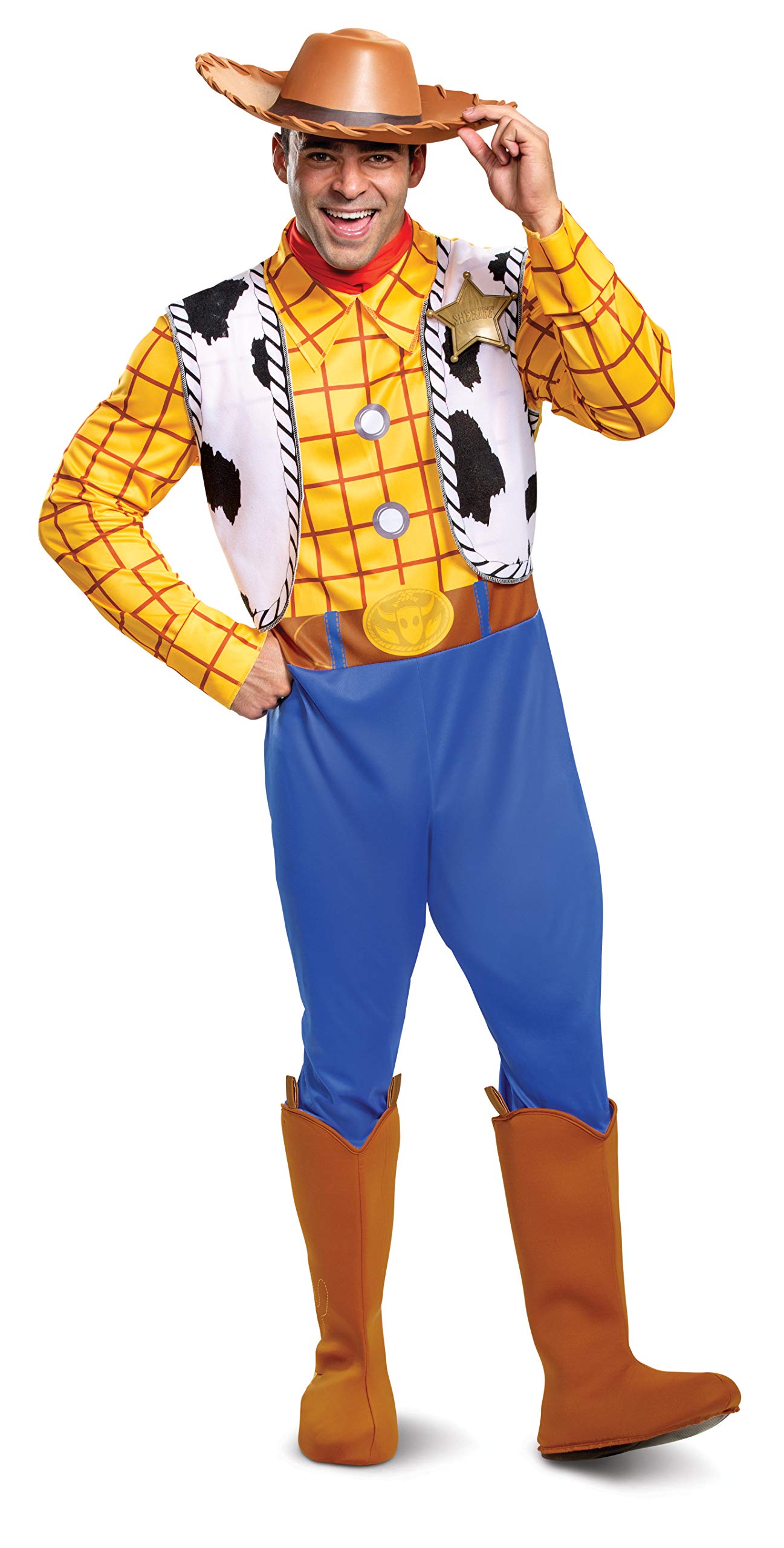 Photo 1 of Disguise Men's Woody Deluxe Adult Costume, Multi, L/XL (42-46)