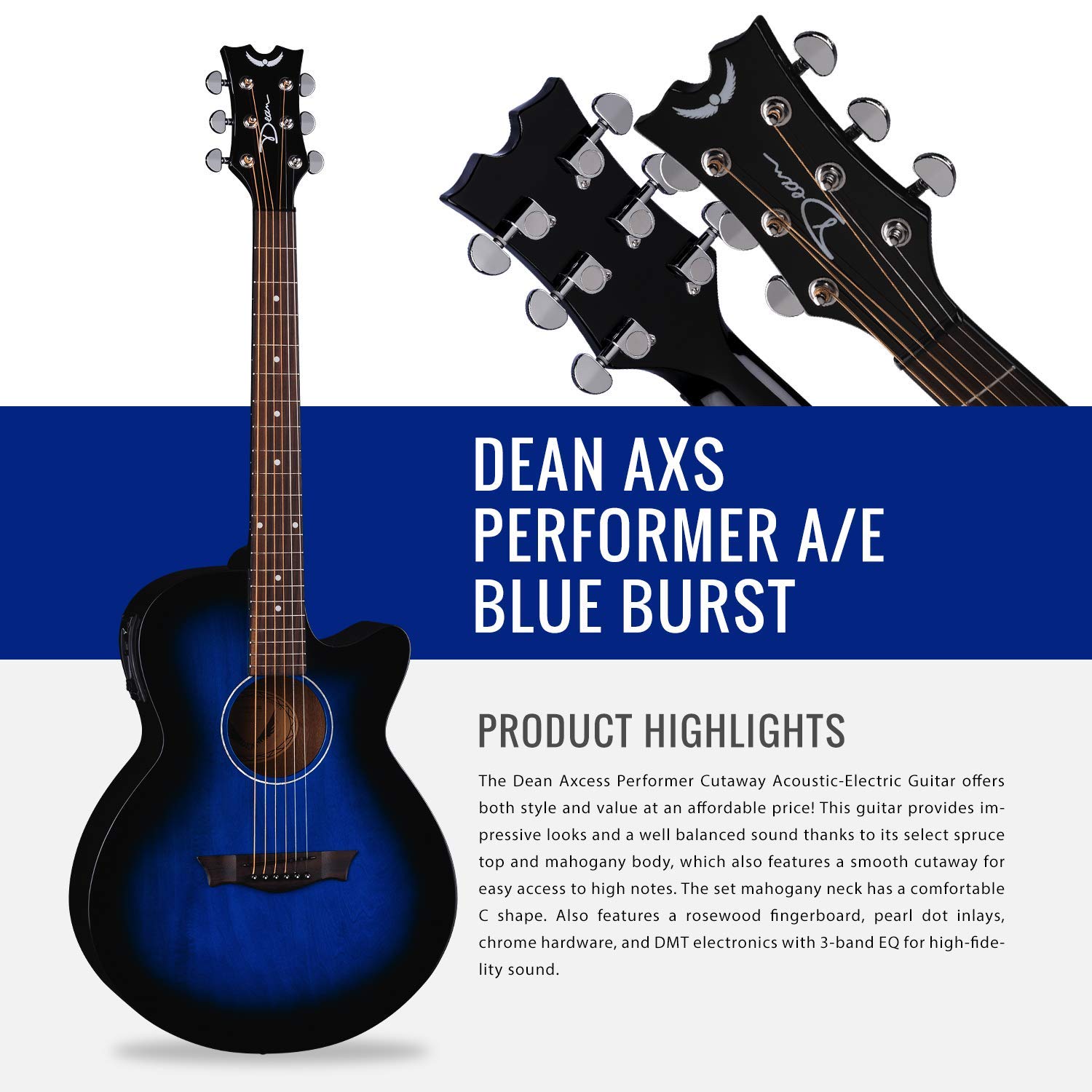  Dean Ax Pe Bb Axcess Performer Acoustic Electric