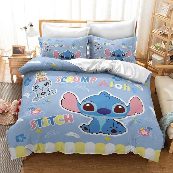 Supstar Kids Lilo Stitch Duvet Cover Bedding Sets Bed Twin