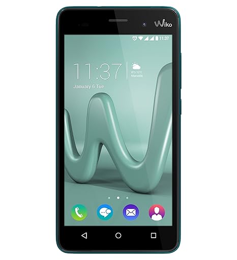 Wiko Lenny 3 Smartphone (12,7 cm (5 Zoll) IPS HD-Display, 16GB interner Speicher, Android 6 Marshmallow) türkis
