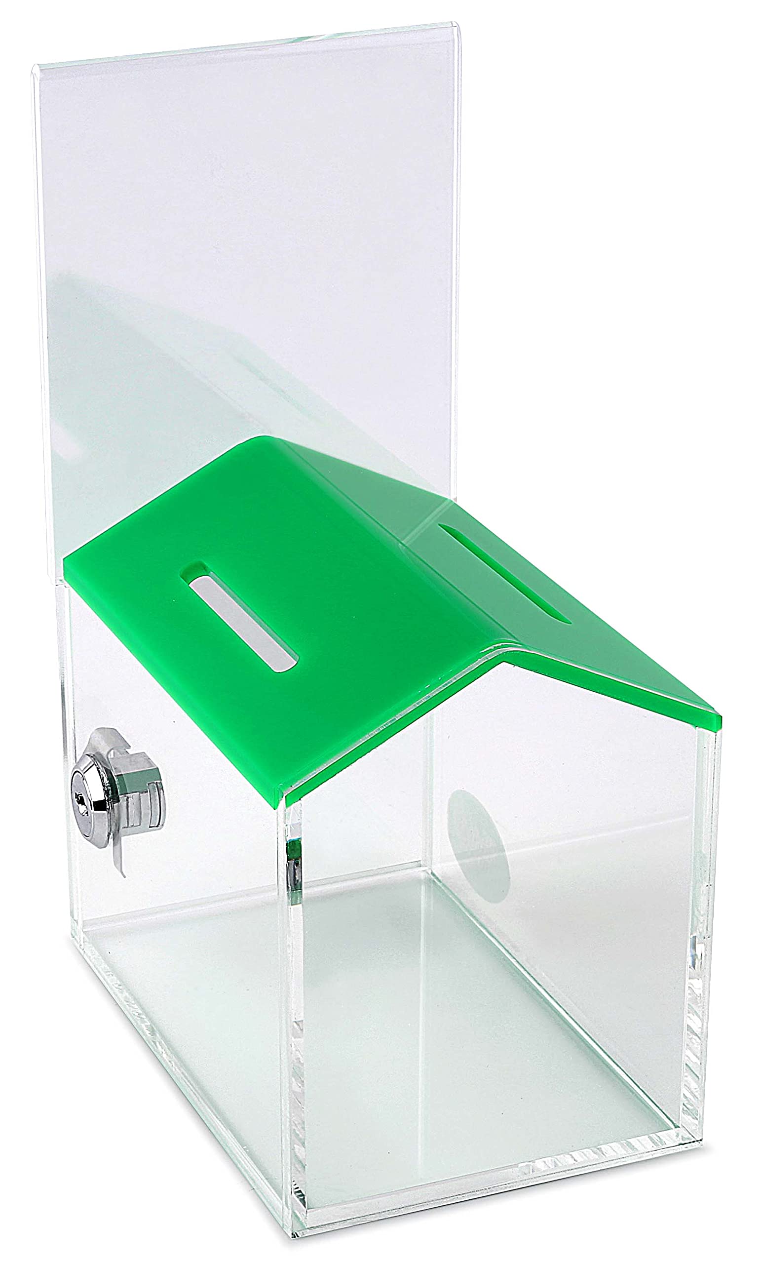 Doghouse Acrylic Donation Box - Collaction Box with Front Window & Lock with 2 Key's