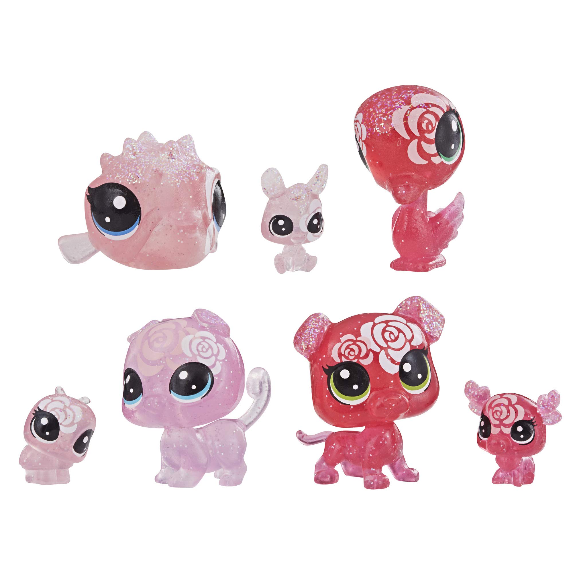 Littlest Pet Shop Petal Party Rose Collection, 7 Pets, Part of The Lps Petal Party Collection