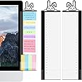 Office Desk Accessories 2pcs Multifunction Computer Monitor Memo Board - Transparent Computer Side Panel Memo Creative Monitor Side Panel Suitable for Office Home Desktop (Monitor Memo Board 5)