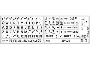 ONLINE-WELCOME English US Large Letters White Keyboard Stickers