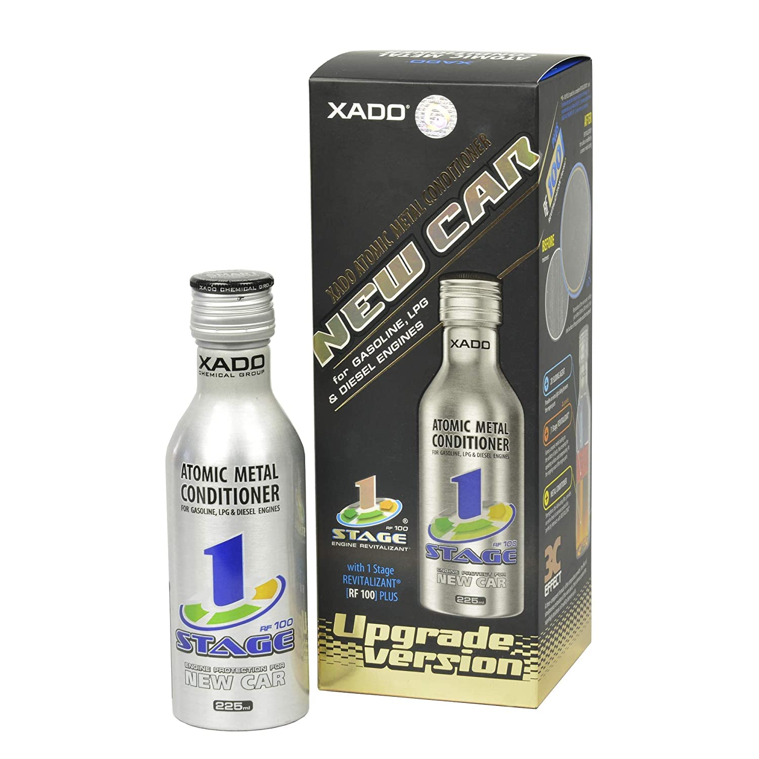 XADO Oil Additive Engine Restoration Treatment Oil Additive Cars Vans Trucks Anti-Wear Wear Protection - 1 Stage New Car