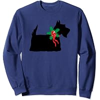 Sweatshirt Scottish Terrier Noël Vintage - Design Coquin, Cadeau Pour Amoureux Des Chiens - 12