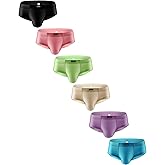 IKINGSKY Men's Seamless Front Pouch Briefs Sexy Cheeky Mens Underwear High Stretch Under Panties