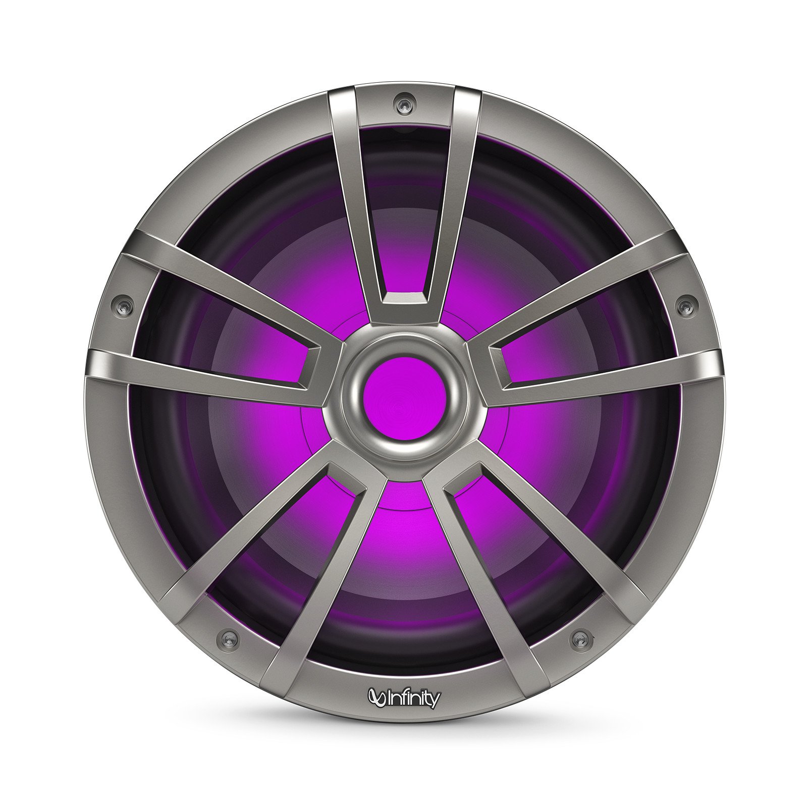 Infinity 1022MLT 10 Inch Marine RGB LED Subwoofer - Titanium