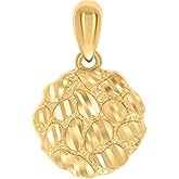 Jewels By Lux Sterling Silver Yellow-tone Womens Nugget Fashion Charm Pendant