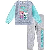 Disney Super Kitties Girls Fleece Sweatshirt and Legging Pants Set for Toddler and Big Kids