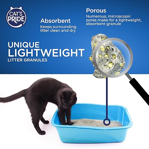 Cat's Pride Lightweight Clumping Litter: Flushable Powerful Odor