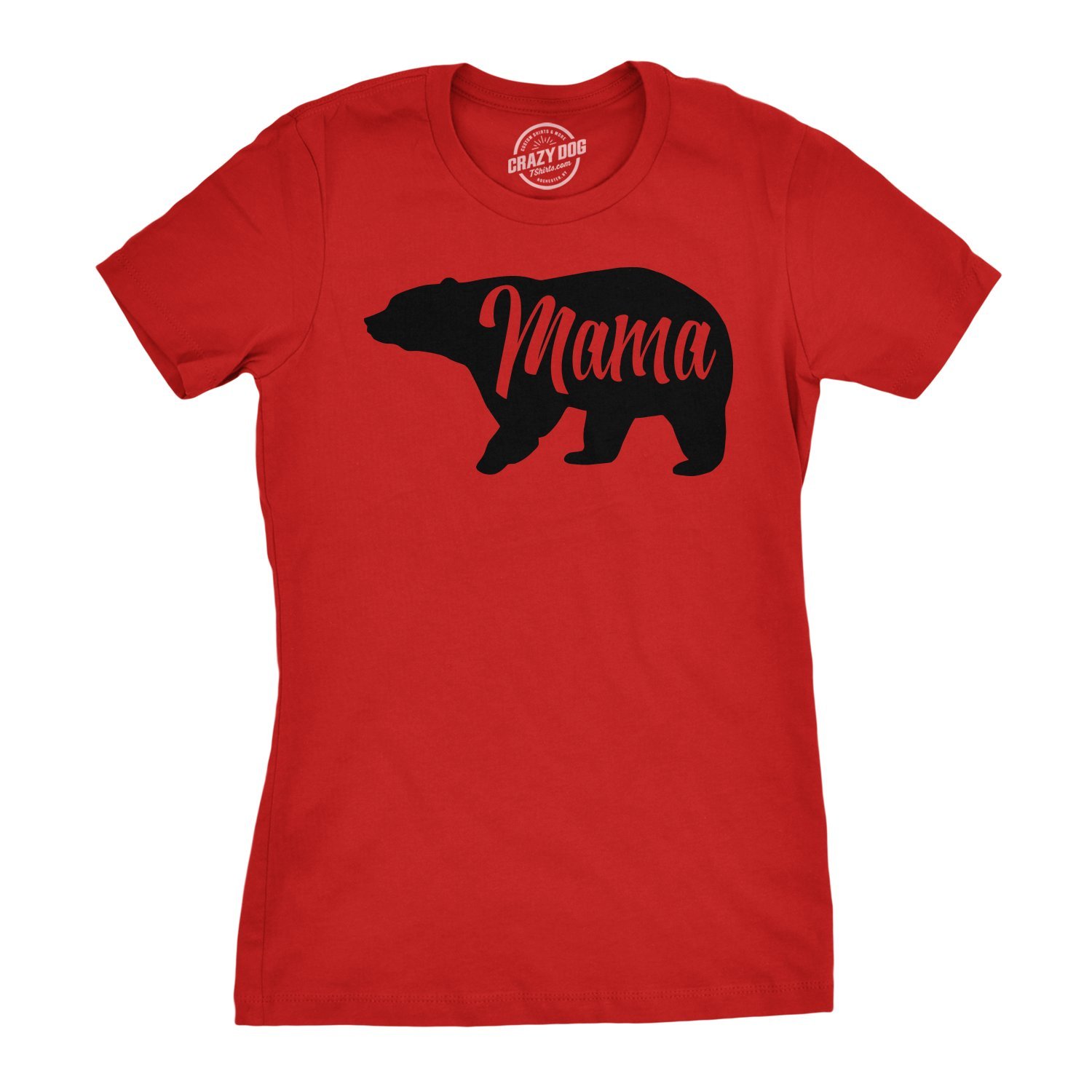 Womens Mama Bear Tshirt Cute Funny Mom Mothers Day Tee-ANZ